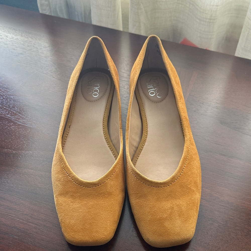 Unisa Mustard Suede Women's Flats